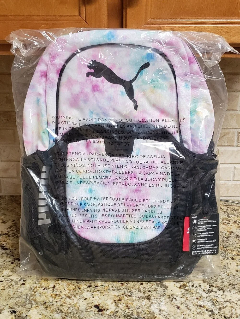 PUMA Evercat Contender 3.0 Backpack In Rainbow Print